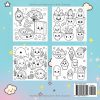 Coloriage Kawaii Enfants 4-12 ans – 40 Dessins Mignons: Animaux, Nourriture, Fêtes et Saisons | Livre d’activités créatif et apaisant