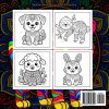 Mon premier livre de coloriage mandala – Animaux adorables : 50 dessins mignons et faciles à colorier pour enfants de 4 à 8 ans