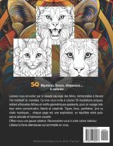 50 Félins Mandala – Livre de coloriage méditatif anti-stress | 50 illustrations félines