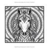 Mandalas Cheval Amérindien – Livre de coloriage anti-stress pour adultes et ados | 25 illustrations spirituelles d’animaux
