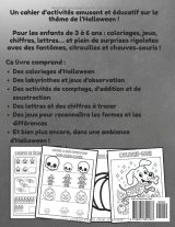 Cahier d’activités Halloween 3–6 ans : coloriages, labyrinthes, lettres et chiffres – spécial maternelle