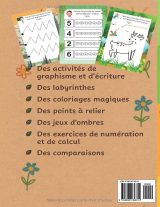 Cahier d’activités Nature Maternelle PS à GS (3-6 ans) – 100 jeux de graphisme, coloriage et numération – A4, 100 pages couleur