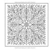 Mandalas Fleurs – Livre de coloriage pour adultes : 60 mandalas floraux apaisants avec textes inspirants, anti-stress, impression recto seul