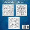 Mandalas Fleurs – Livre de coloriage pour adultes : 60 mandalas floraux apaisants avec textes inspirants, anti-stress, impression recto seul