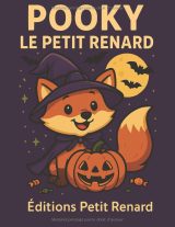 Pooky le petit renard – Cahier de coloriage Halloween pour enfants 3–8 ans, 40 dessins mignons (grand format)