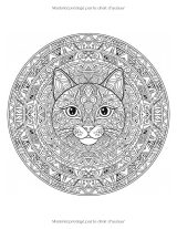 Chats en Mandalas – Livre de Coloriage Adulte | 89 Mandalas de Chats Anti‑Stress en Style Tribal et Géométrique, Grand Format