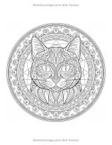 Chats en Mandalas – Livre de Coloriage Adulte | 89 Mandalas de Chats Anti‑Stress en Style Tribal et Géométrique, Grand Format