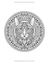 Chats en Mandalas – Livre de Coloriage Adulte | 89 Mandalas de Chats Anti‑Stress en Style Tribal et Géométrique, Grand Format