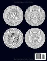 Chats en Mandalas – Livre de Coloriage Adulte | 89 Mandalas de Chats Anti‑Stress en Style Tribal et Géométrique, Grand Format