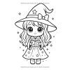Coloriage Kawaii Filles 4-8 ans – 40 dessins faciles sur pages noires anti-transfert | Cahier de coloriage relaxant et créatif