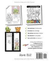 Grand cahier de coloriage animaux rigolos – Livre d’activités 3–8 ans | Alphabet des animaux : colorier, tracer, écrire, lire, observer, découper | 108 pages grand format
