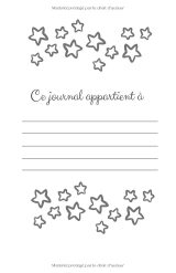 Journal intime pour garçon A5 (13,97 x 21,59 cm) – Carnet ligné 100 pages, couverture souple brillante