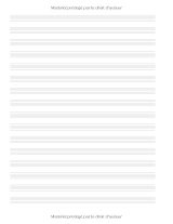 Cahier de musique – Papier manuscrit 16 portées/page, grand format, 100 pages