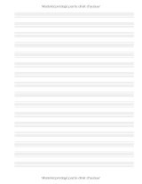 Cahier de musique – Papier manuscrit 16 portées/page, grand format, 100 pages
