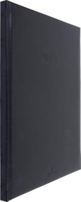 Agenda Semainier de Bureau OBERTHUR LONDON 2026 - Janvier à Décembre - 22 x 28 cm - Visuel Noir - 2 Langues