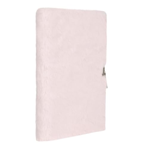 DRAEGER Paris - Journal Intime Rose Peluche avec Cadenas et Clés - Carnet Secret pour Fille et Femme