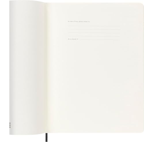 Moleskine Agenda Hebdomadaire 18 Mois XL - Couverture Souple Noire, Planification Étendue