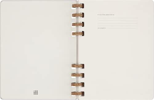 Moleskine Agenda Non Daté Spirale XL Crush Grape - 12 Mois, Couverture Rigide