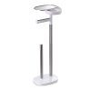 Joseph Joseph EasyStore - Porte-rouleau WC sur Pied avec Étagère Smartphone et Rangement Discret