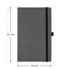 Carnet de notes ligné avec élastique et couverture rigide - Motif eucalyptus - Format A5