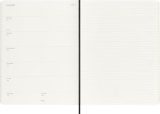 Moleskine Agenda Hebdomadaire 18 Mois XL - Couverture Souple Noire, Planification Étendue