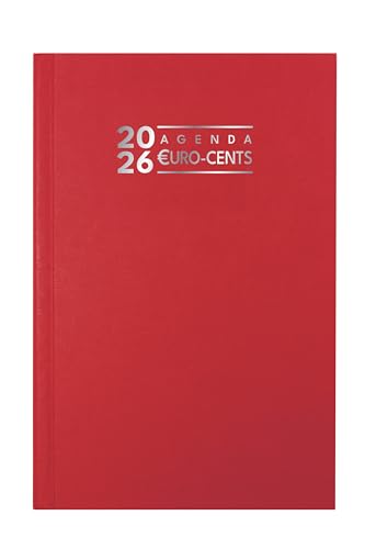 Agenda Journalier Bureau Euro et Cents 2026 - Exacompta 13,5 x 21 cm