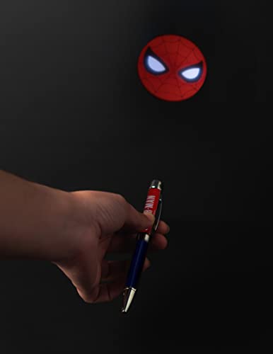 Carnet de Notes Marvel Spider-Man A5 à Points avec Stylo Lumineux - Fournitures Scolaires et Journaling