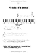 Méthode Piano Débutants « Je commence le piano avec des morceaux » – Grand livre A4 à spirales, morceaux connus, comptines et classiques, apprentissage progressif dès 6 ans