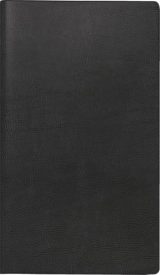 Agenda de Poche 2026 - Format A6 - Cuir Synthétique Noir - rido/idé