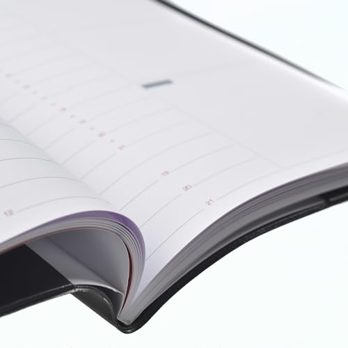 Agenda First Civil Semainier Oxford 2027 Noir 21x27 cm - Élégance et Organisation au Quotidien