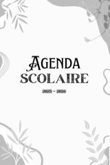 Agenda Scolaire 2025-2026 Noir: Planificateur Journalier Primaire, Collège, Lycée - De Septembre à Juillet