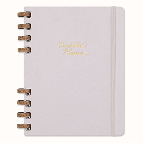 Moleskine Agenda Non Daté Spirale XL Crush Grape - 12 Mois, Couverture Rigide