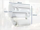 Leifheit Parat F2 ComfortLine : Organisateur Mural Polyvalent pour Rouleaux de Cuisine et Épices