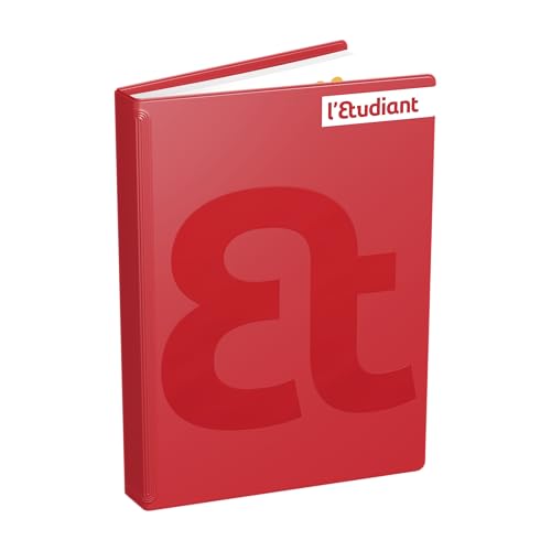 Agenda Scolaire 2025-2026 Journalier L'Etudiant - Couverture ouatinée Rouge 15x21cm