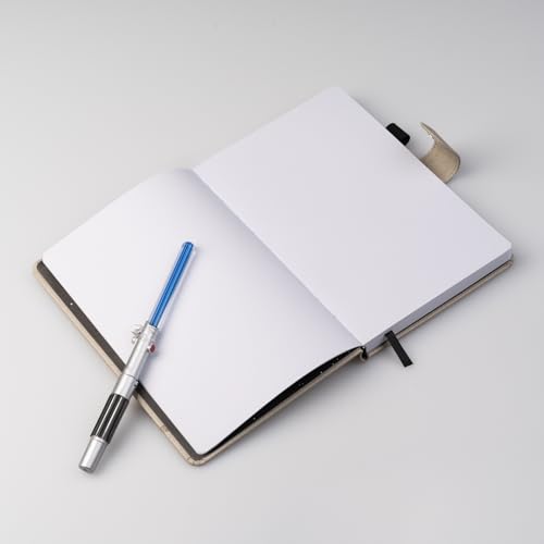 Carnet de notes A5 Star Wars avec Stylo Sabre Laser Lumineux - Luke Skywalker - 196 Pages Pointillées