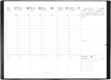 Agenda Semainier Quo Vadis Planning SD Impala Noir 18x24 cm, Sept. 2026 - Déc. 2027