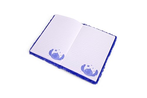 Stitch Carnet de Notes Peluche A5 Bleu - Journal Créatif Disney pour Enfants dès 3 ans