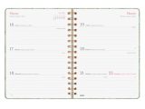 Agenda Spirale 2026 Hebdomadaire Horizontal Janvier-Décembre - Couverture Rigide Anti-Rayures avec Élastique et Autocollants Thématiques