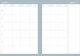 Agenda Quo Vadis 2026 Daily 21 Color Pastel Bleu Clair - Journalier Multilingue 15x21 cm Papier Clairefontaine Rigide
