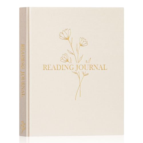 Carnet de Lecture "Reading Journal" en Lin Beige - Journal de Bord pour Amoureux des Livres