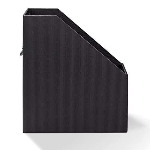 Rössler S.O.H.O. Porte-revues A4 avec poignée Noir - Organisation Élégante pour Bureau et Maison