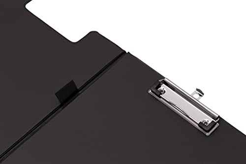 Q Connect Porte-bloc A4 PVC Noir avec Poches - Organisation et Praticité