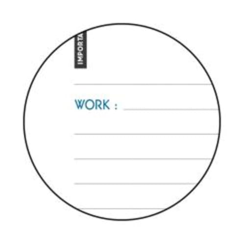 Agenda Journalier Exacompta Forum Work & After Floral 2025-2026 - 10x15cm Bleu