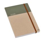 Agenda Ministre 2026 Semainier Vert Recyclé 16x24cm Multilingue - Fabrication Française