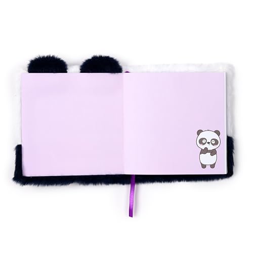 Cahier Panda Fluffy - Couverture Peluche Douce - Idéal pour Notes et Dessins