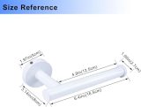 YUET Porte-Rouleau Papier Toilette Mural Rond Acier Inoxydable SUS 304 - Blanc