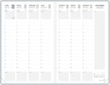 Agenda Semainier Classique Noir A4 Vertical 2027 - Organisation Idéale