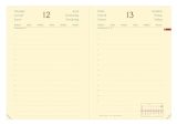 Agenda Quo Vadis 2026 Daily Pocket Silk Bleu - Journalier Multilingue 8.5x13 cm