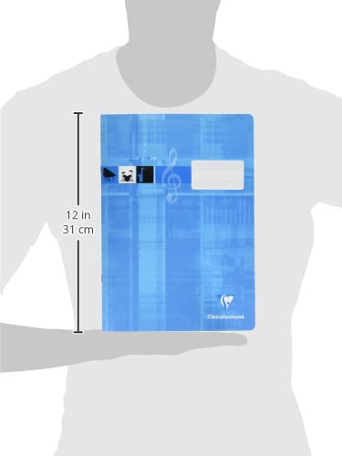 Clairefontaine 31014C - Cahier de musique DIN A4, 16 pages, 90g, turquoise
