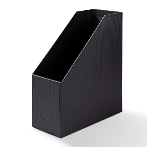 Rössler S.O.H.O. Porte-revues A4 avec poignée Noir - Organisation Élégante pour Bureau et Maison